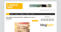 Desktop Screenshot of elrincondelibros.com
